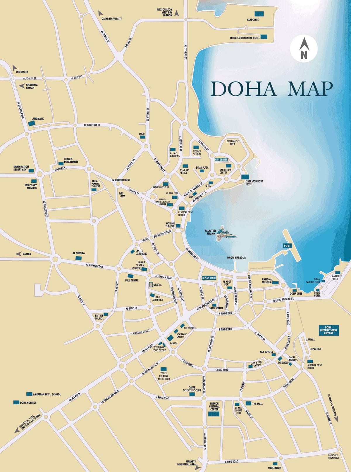 Bản đồ của qatar