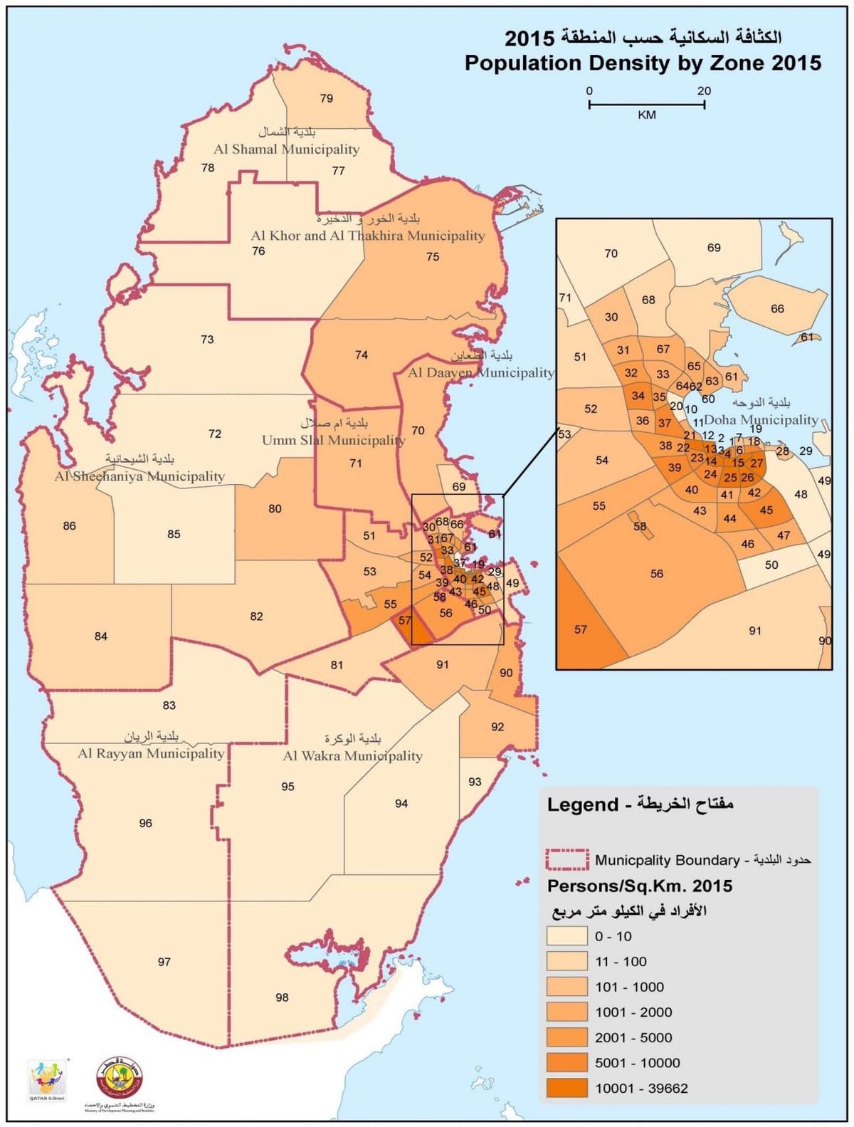Bản đồ của dân qatar