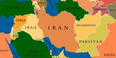 Bản đồ của qatar, và trung đông