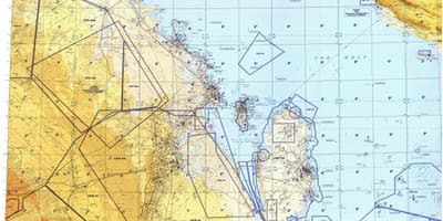 Bản đồ của qatar khu vực