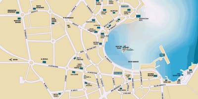 Bản đồ của qatar