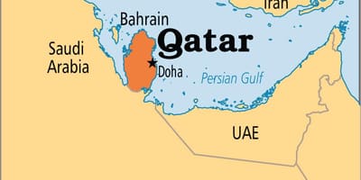 Bản đồ của qatar châu á