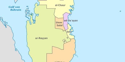 Bản đồ của qatar véc tơ