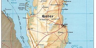 Qatar đầy đủ bản đồ