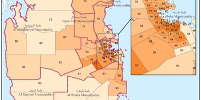 Bản đồ của dân qatar